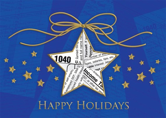 Bright Star Tax Holiday Card