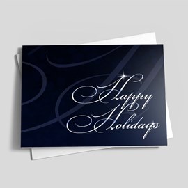Elegant Happy Holidays Card