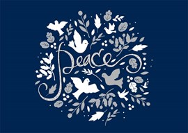 Doves and Peace Holiday Card