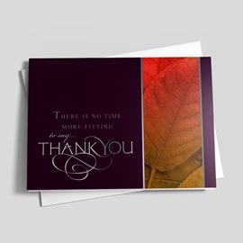 Saying Thanks Card