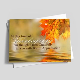 Reflective Thanksgiving Card