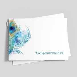 Peacock Note Card