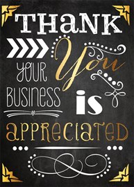 Chalkboard Appreciation Card