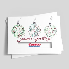 Floral Ornaments Holiday Card