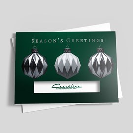 Geometric Ornaments Holiday Card