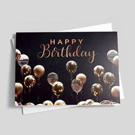 Precious Balloons Birthday Card