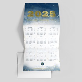Sky Gold Calendar Card