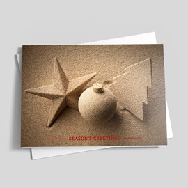 Sand Ornaments Holiday Card