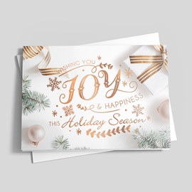 Joyful Whispers Holiday Card