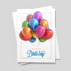 Magical Balloons Birthday Card
