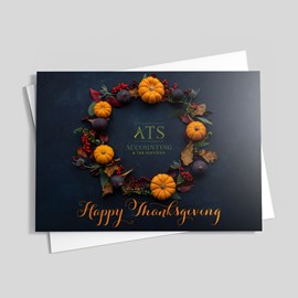 Appreciation Wreath Thanksgving Card