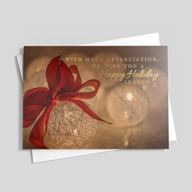 Birght Ornaments Holiday Card