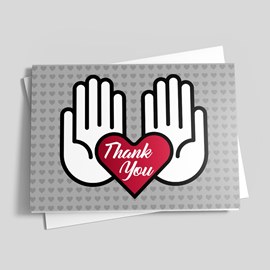 Heart Hands Valentine Card