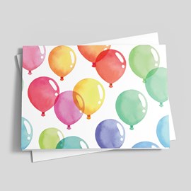 Colorful Balloons Card