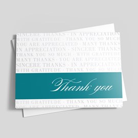 Infinite Gratitude Thank You Card