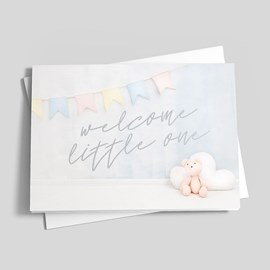 Stylish Welcome Baby Card