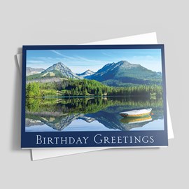 Mountain Life Birthday Card