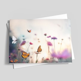 Butterflies at Spring Card