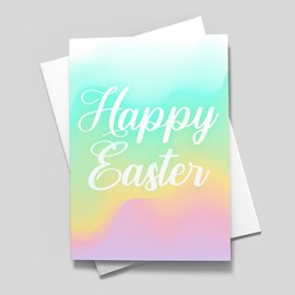 Pastel Clouds Easter Card