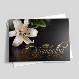 Satin Flower Sympathy Card