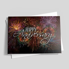 Fireworks Anniversary Card