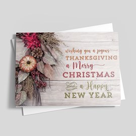 Seasonal Colors Holiday Card