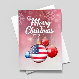 American Snow Christmas Card