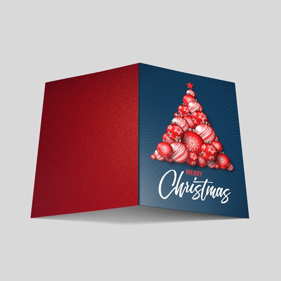 Ornament Tree Christmas Card