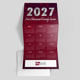 Ruby Year Calendar Card