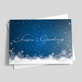 Snowflake Sky Holiday Card