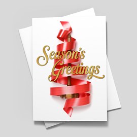 Ribbon & Gavel Holiday Card