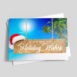 Tropical Christmas Holiday Card