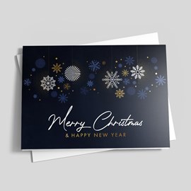 Stellar Snowflakes Holiday Card