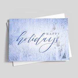Blue Ice Holiday Card