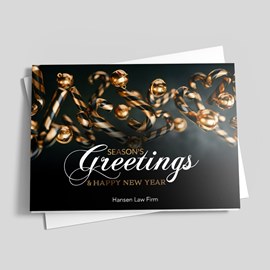 Classy Candy Canes Holiday Card