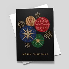 Mesmerizing Ornaments Christmas Card