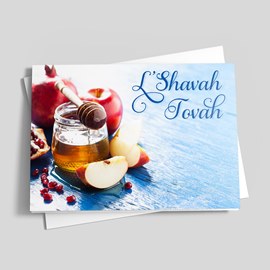 Honey Apples Rosh Hashanah Card