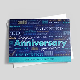 Blue Dream Anniversary Card