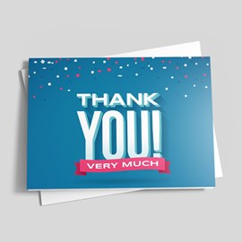 Razzle Dazzle Thank You Card