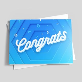 Sky Squiggles Congratulations Card