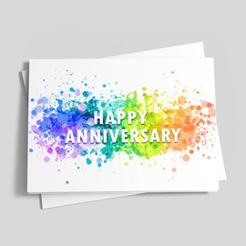 Color Burst Anniversary Card
