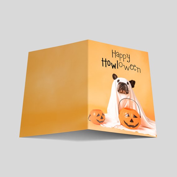 Ghost Dog Halloween Card