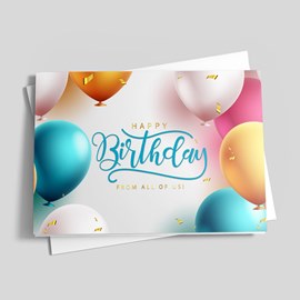 Balloon Bounds Birthday Card