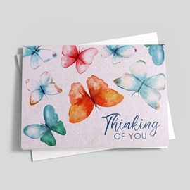 Watercolor Butterflies Card