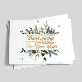 Seasonal Salutations Holiday Card
