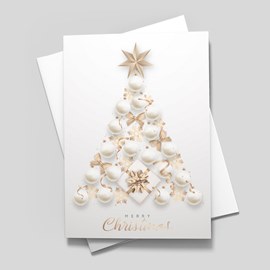 Snowball Tree Christmas Card