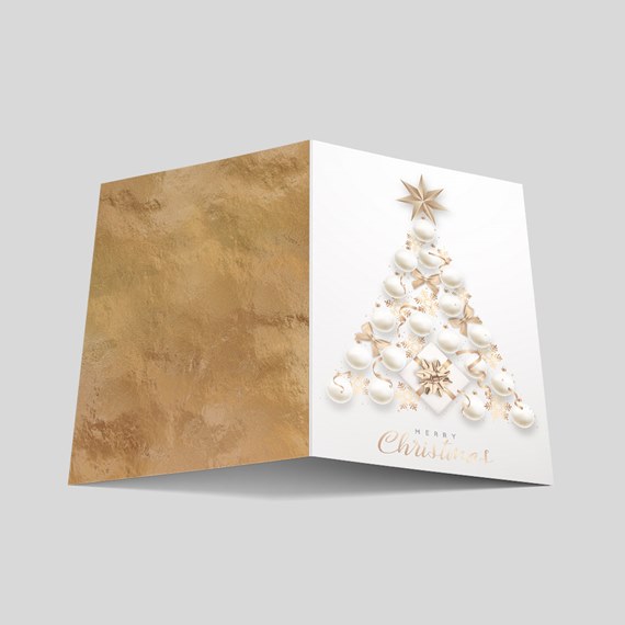 Snowball Tree Christmas Card