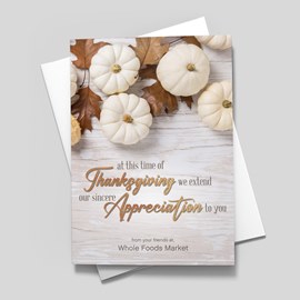 Simply Autumn Thanksgiving Card