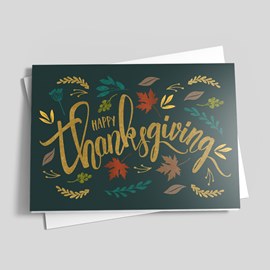 Grateful Garden Thanksgiving Card