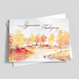 Autumn Amble Thanksgiving Card